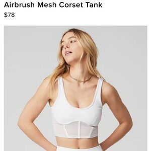 Airbrush Mesh Corset Tank
